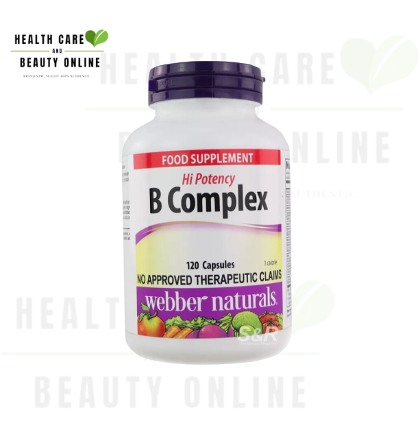 Webber Naturals Hi Potency B Complex 120 Capsules | Lazada PH