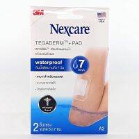 สินค้าใหม่ ส่งฟรี 3M Nexcare Tegaderm A3 5×7 cm. 1 กล่อง 2 ชิ้น แผ่นเทปใสปิดแผลกันน้ำ [ FREE Delivery ]