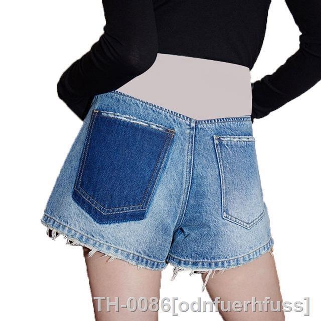587-ver-o-fino-denim-maternidade-hot-shorts-perna-larga-loose-straight-barriga-roupas-para-mulheres-gr-vidas-gravidez-short-jeans