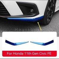 Honda 11th Gen Civic FE 2022ตัดมุมด้านหน้าสแตนเลสขอบรถผลิตภัณฑ์ป้องกันภายนอก