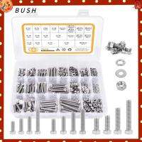 BUSH 480PCS M4 M5 M6 สลักเกลียวเมตริก 304สแตนเลสสตีล 13ขนาดทั่วไป Bolt NUTS washers Assortment KIT พร้อมกล่องเก็บของ ชุดน็อตและสลักเกลียว มืออาชีพด้านการ