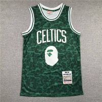 เสื้อกีฬาแขนกุด ลาย NBA Jersey Boston Celtics x BAPE No.93 สีเขียว ไซซ์ S-3XL