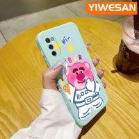 YIWESAN เคส A03ปลอกสำหรับ Samsung ลายการ์ตูนหมี Lotso,เคสโทรศัพท์ซิลิโคนนิ่มกันกระแทกมีลวดลายขอบสี่เหลี่ยมเคสฝาหลังอ่อนนุ่มคลุมทั้งหมดเคสป้องกันกล้องเลนส์