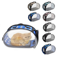 Transparent Cat Backpack Kitten Puppy Carrier Bags Foldable Breathable Small Dog Cat Travel Space Capsule Cage Supplies