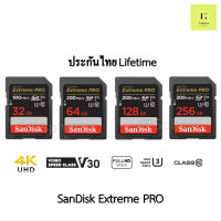 [ศูนย์ไทย] SanDisk Extreme PRO SDHC and SDXC UHS-I Cards 4K V30 Full HD  Class10 กล้อง SD Card C10 Lifetime Limited