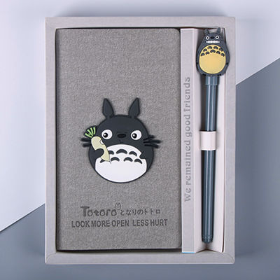 Notebook Totoro Cartoon Japanese My Neighbor Totoro Diary Notepad Stationery Supplies Office For School Book Children Gift Set