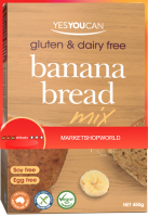 Banana Bread Mix Gluten Free Yes You Can 450 g/ขนมปังกล้วยผสมกลูเตนฟรี 450 กรัม