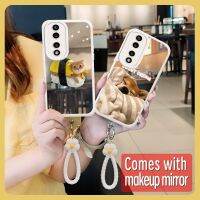 Mirror surface youth Phone Case For Huawei Honor70 Pro/70Pro Plus Full edging Makeup mirror Liquid silicone interest