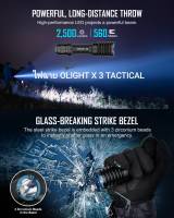 ไฟฉาย Olight Warrior X 3 Tactical แถมแบตเตอรี่ ชาร์จแบบแม่เหล็ก