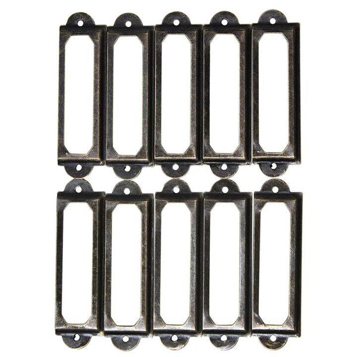 Pettah Online Shop กล่องลิ้นชักป้ายชื่อแฟ้มที่จับแบบดึงป้ายโลหะ