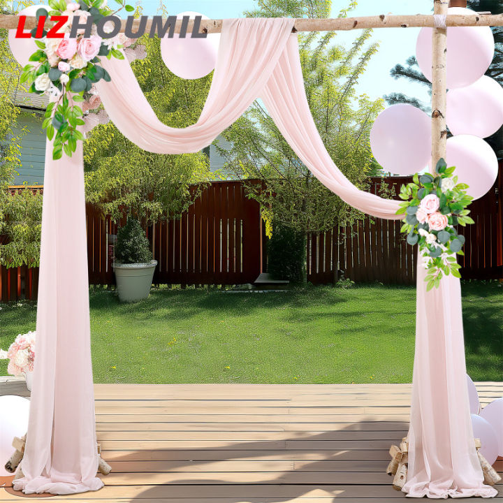 lizhoumil-ผ้า2แผงแบบห่อสำหรับงานแต่งงานอุปกรณ์งานเลี้ยงอุปกรณ์ประกอบฉากการถ่ายภาพสำหรับงานแต่งงาน