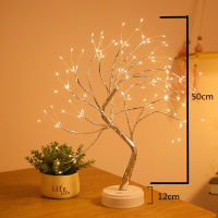 LED Copper Wire Night Light Tree Fairy Lights Home Decoration Night Lamp for Bedroom Bedside Table Lamp USB and Battery Operated