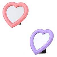 Love Mirror เดสก์ท็อปกระจกแต่งหน้าติดผนัง Dual-Use Vanity Mirror Girl Room Wall Decor Heart-Shaped Mirror