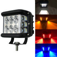 4 Inch LED Work Light 12V 60W Strobe Side Shooter Flashing Auto Driving Fog Light Bar for Trucks A Boat SUV