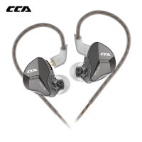 ชุดหูฟัง HiFi มีสายโลหะ CCA FLA หูฟังมอนิเตอร์อินเอียร์หูฟังเอียร์บัดหูฟังมีไมโครโฟนเบสเพลงเกมหูฟังแบบแยกชิ้นส่วนได้กลางแจ้ง