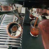 ♝ Espresso Lens Flow Rate Observation Wooden Base Magnetic Coffee Tampering Reflective Mirror for Cafe Machine Tool wooden base