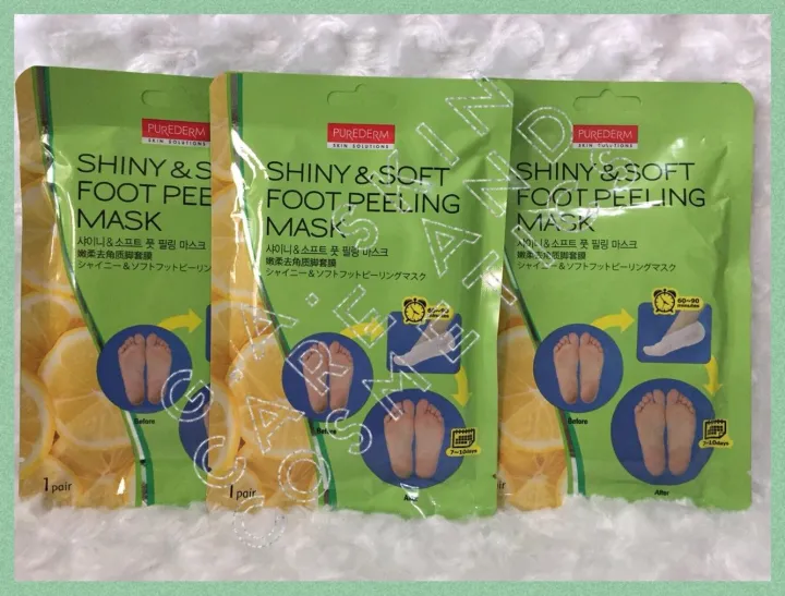 Authentic PUREDERM Foot Peeling Mask Lazada PH
