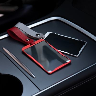 ✜✁☂ Aluminum Alloy Car Card Holder Key Case Cover For Tesla Model 3 Keychain Key Case Key Box Auto Accessories