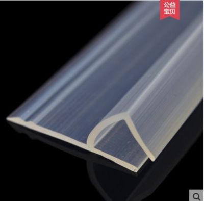 2 Meter/lot Widened F/h shape silicone rubber shower room door window glass seal strip weatherstrip for 6/8/10/12 mm glass