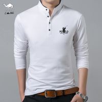 New Ariival Men Fashion Polo T-shirt Long Sleeve Casual Business Shirts T-shirts Cotton Clothing Polo Summer Shirt