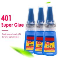 1 Pc 20g Super Strong Glue Suit For PVC Plastic Leather Ceramic Wood Products Multifunctional 401 Mighty Instant Adhesive Glue Adhesives Tape