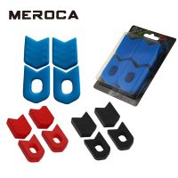 ◘ MEROCA 4Pcs Bicycle Crank Protector Mtb Silicone Crank Arm Cover Bike Crankset Protective Sleeve