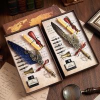 ∋ pen high-looking quill retro dip gift box calligraphy practice