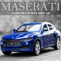 A1:32 Maserati Levante ล้อแม็ก D Iecast รถโมเดลของเล่นยานพาหนะรุ่นที่มีดึงกลับหกเปิดประตูเด็กของขวัญคอลเลกชันจัดส่งฟรี M