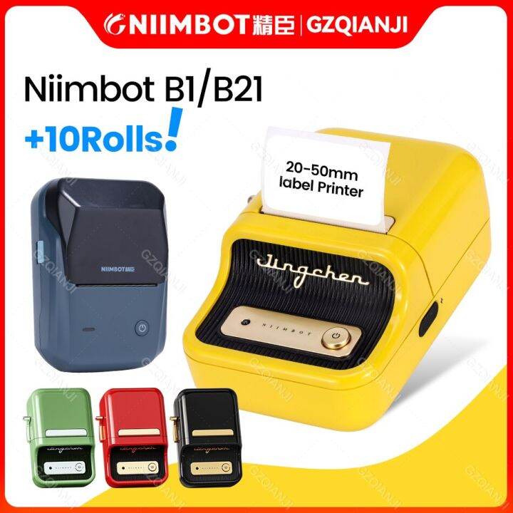 Niimbot B21 B1 Wireless Thermal Label Printer Mini Portable Barcode ...