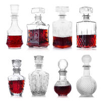 Crystal Glass Wine Bottle Wine Bottle Wine Decanter Square Wine Bottle Wine Set Wine Pot Wine Jar Diamond Glass Bottle