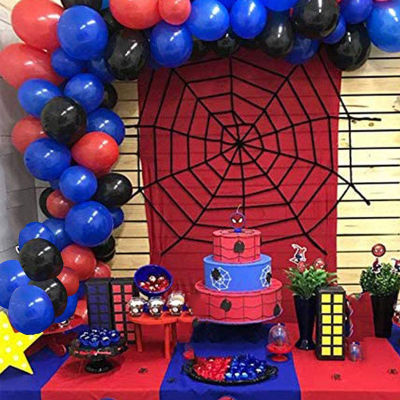 Spider Party Balloons Garland for Kid Boy Hero Party Birthday Decor Baby Shower Balloon Parti Decor With Spider Web Balloon