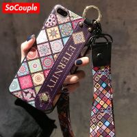 ร้อน hanoe413 - / SoCouple สายคล้องข้อมือคอกรณีเชือกเส้นเล็กสำหรับ Iphone XR Xs Max 11 12 13 Pro Max Soft TPU กรณีผู้ถือโทรศัพท์สำหรับ Iphone 7 8บวก SE