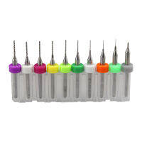 10pcs 0.1-1.0mm PCB CNC Print Circuit Board Carbide Micro Drill Bits Set Tool