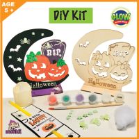 DIY Halloween Wooden Decoration PAINTING Kit, Halloween craft, Halloween decoration, Kids DIY, Kids crafts, Kids arts and craft, art kit, วันฮาโลวีน, DIY kit kids