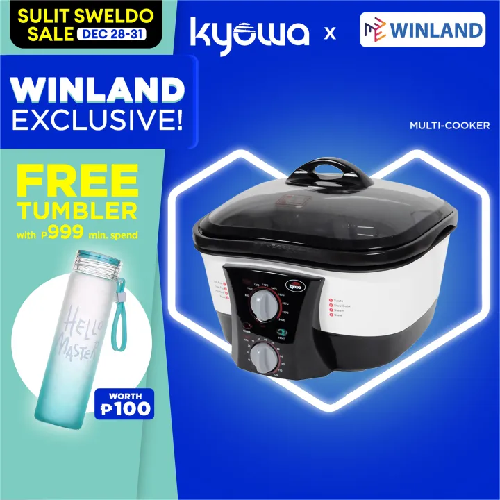 KYOWA by Winland 8 in 1 Multi Cooker for Boil,Cook Rice, Deep Fry, Keep
