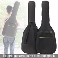 Tas Bass Gitar Listrik Tas Ransel 8Mm Spons Tahan Air Kain Oxford Gitar Listrik Portabel Tas Pertunjukan Ori