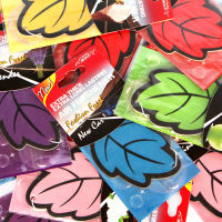 【cw】30PCS Car Air Freshener Natural scented tea paper Auto Hanging Vanilla perfume fragrance Leaf Shape car accessories interior ！