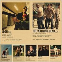 Unique Retro Film Art Wall Paintings - Leon Friends-เหมาะสำหรับห้อง,Home Bar, Cafe Decor 1007