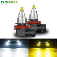 YHKOMS 3000K 360 องศา H8 H9 H11 นำ 9005 HB3 9006 HB4 รถ CSP ไฟตัดหมอก LED 6000K ไฟตัดหมอกสีขาวสำหรับรถยนต์ Daylight