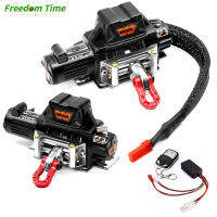 Freedom Time กว้านไฟฟ้ารถ RC เครื่องกว้านโลหะอุปกรณ์เสริมที่อัปเกรดแล้วเข้ากันได้กับ SCX 10 90046 D90 Traxxas TRX4 REDCAT