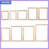 MUMU ของขวัญ เครื่องมือหัตถกรรม การเรียนรู้ การทำกระดาษ DIY หน้าจอทำกระดาษ กรอบแม่พิมพ์ทำกระดาษ แม่พิมพ์ตาข่ายไม้