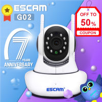 NEWEST ESCAM G02 Dual Antenna 720P PanTilt WiFi IP IR Camera Support ONVIF Max Up to 128GB Video Monitor ip camera