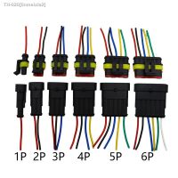 ▲ 1set AMP 1P 2P 3P 4P 5P 6P Way Waterproof Electrical Auto Connector Male Female Plug with Wire Cable harness for Car Motorcycle