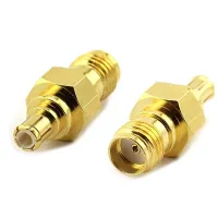 ทองเหลือง Rf Coaxiale Sma Vrouwelijk Naar Mannelijk Mcx Connector SMA-K/MCX-J Sma หญิง Mcx ชาย