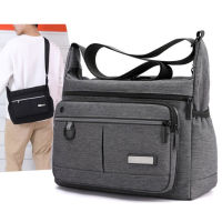 Men Casual Canvas Crossbody Bag For School Durable Messenger Bags Light Shopping Travel Shoulder Bags