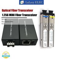 เครื่องแปลงสัญญาณขนาดเล็ก20กม. BIDI โมดูลตัวรับสัญญาณ SFP 100/1000ม. SFP To RJ45 SC LC SM ตัวเชื่อมต่ออุปกรณ์ทางแสง DDM TPLINK Mikrotik