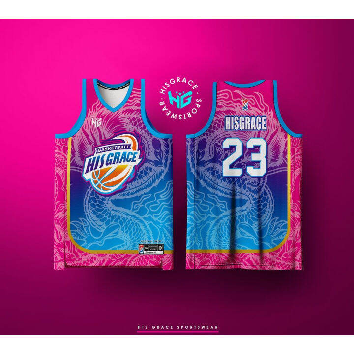 128 HG PINK BLUE DRAGON CONCEPT JERSEY FULL SUBLIMATION JERSEY ...