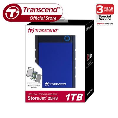 Transcend External Hard Drives StoreJet 25H3 1TB - Navy Blue (TS1TSJ25H3B)