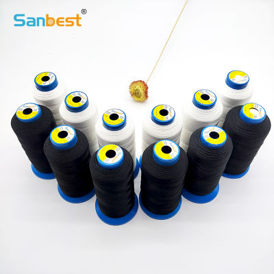 Sanbest ความทนทานสูงโพลีเอสเตอร์ผูกมัดด้ายเย็บผ้า150D3 210D3 300D3 420D3 630D33สูงทนทานสำหรับกางเกงยีนส์หนัง