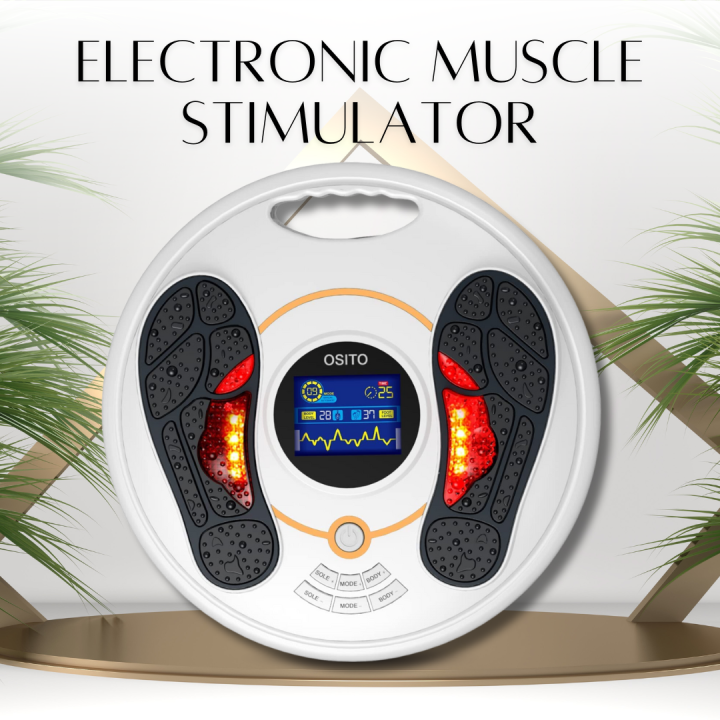 Foot Circulation Stimulator Medic Electric Pulse Foot Massager Machine ...